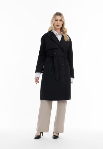 DreiMaster Klassik Between-seasons coat in Black: front