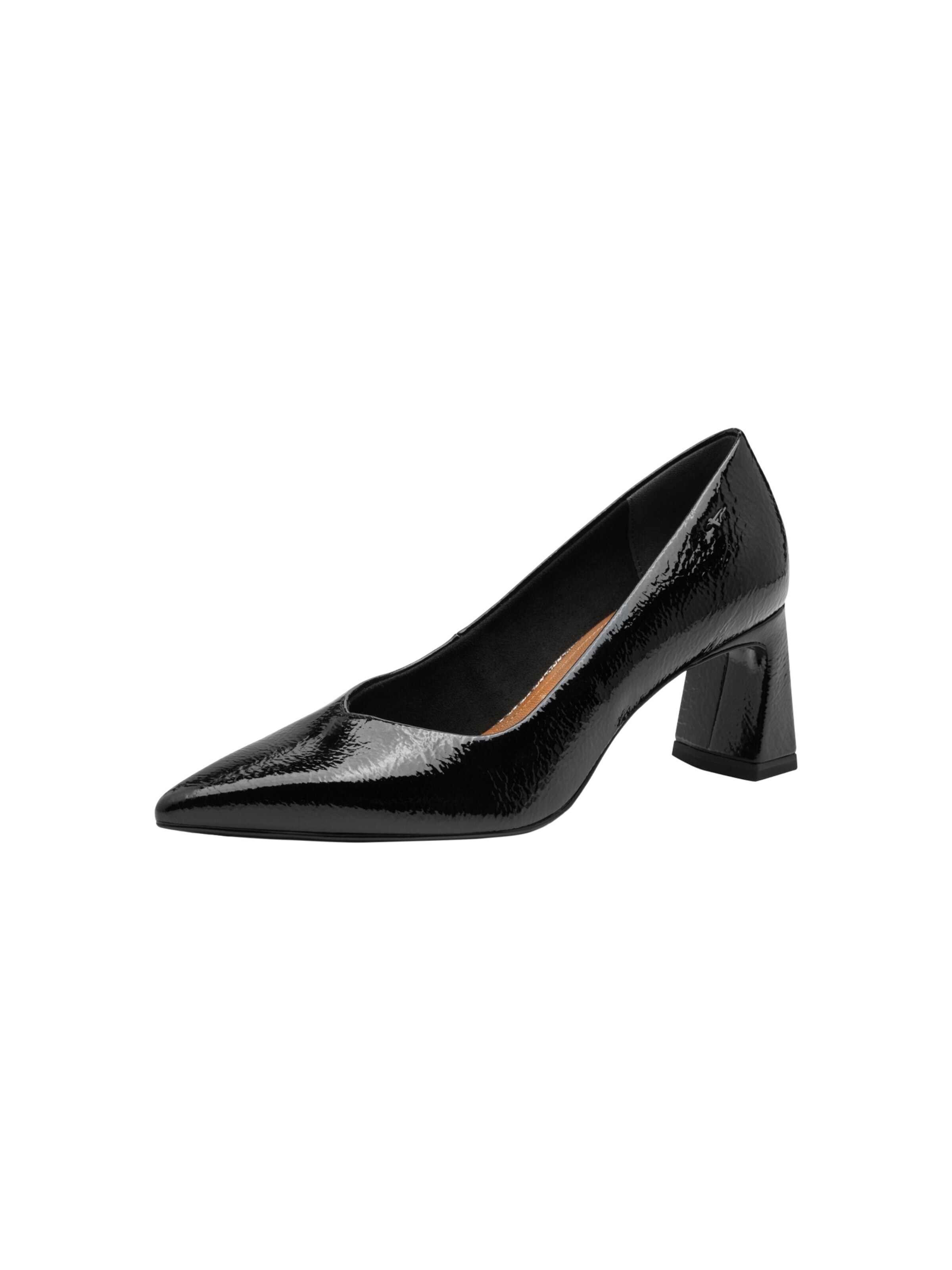 Tamaris Czółenka 'Pumps mit Absatz zum Hineinschlüpfen' w kolorze czarny