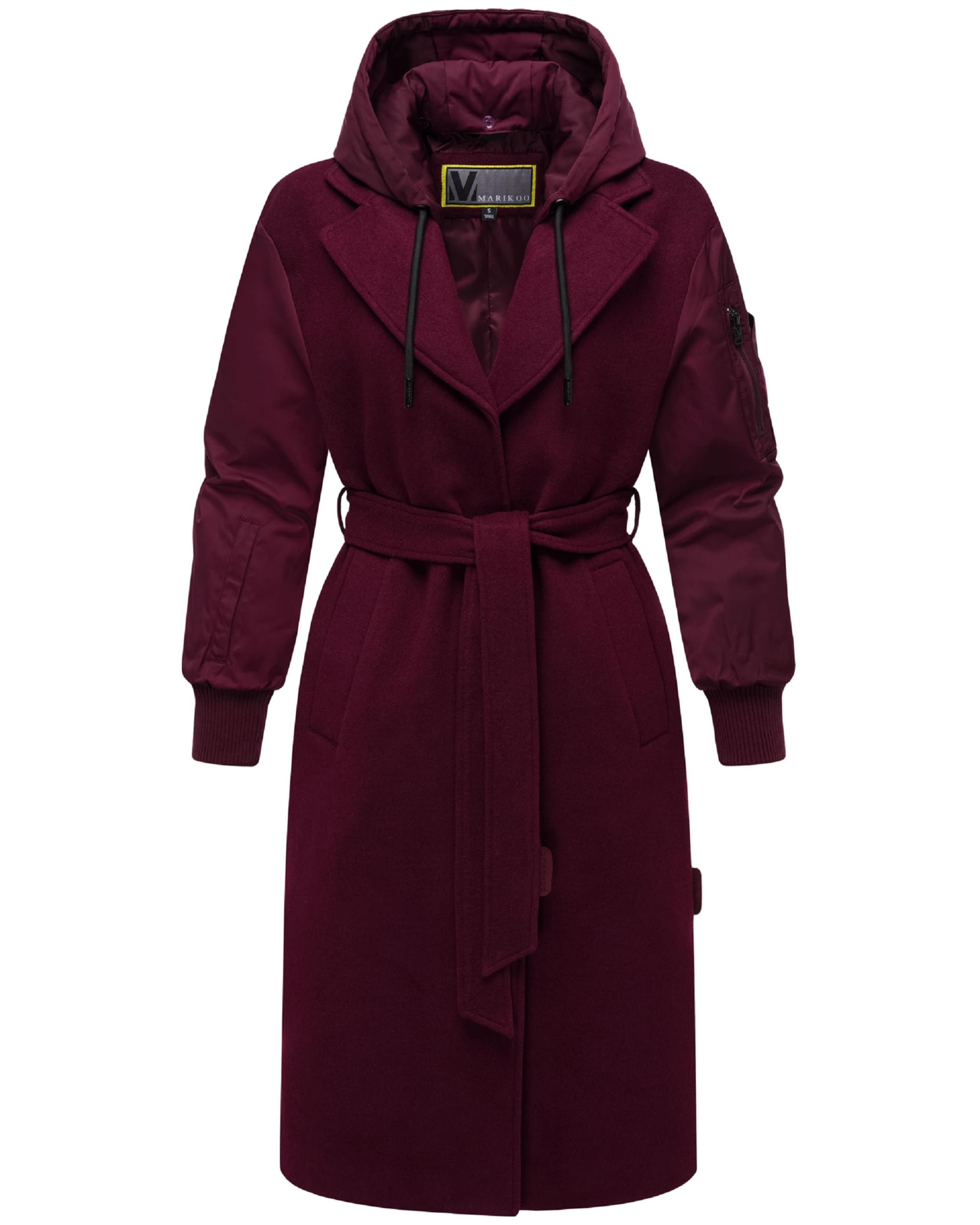 Palton de primăvară-toamnă 'Tjadee 16' de la MARIKOO pe roșu: față