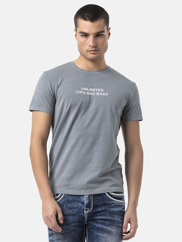 CIPO & BAXX Shirt 'CT827' in Grey: front