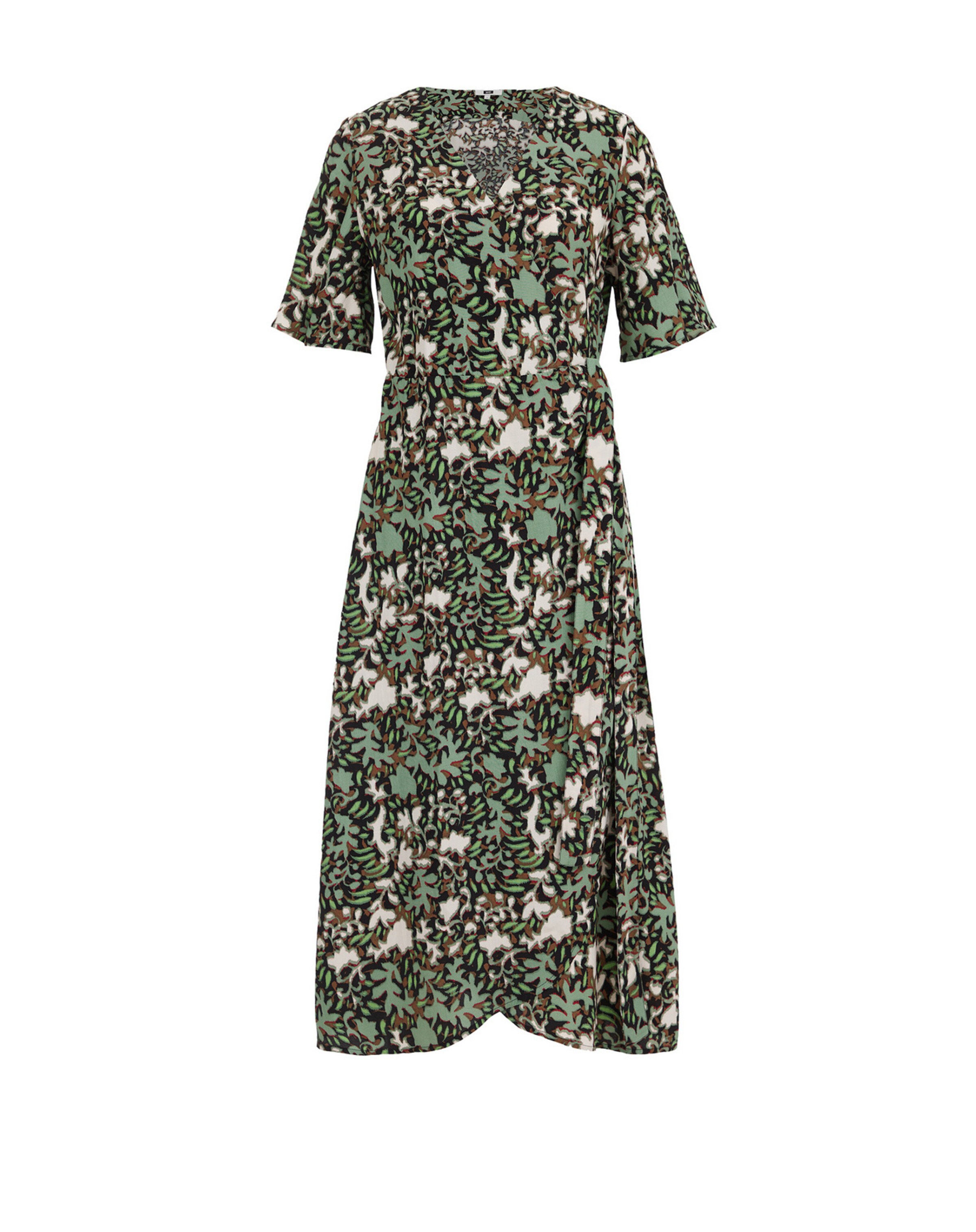 WE Fashion Sukienka w kolorze zielony: przód