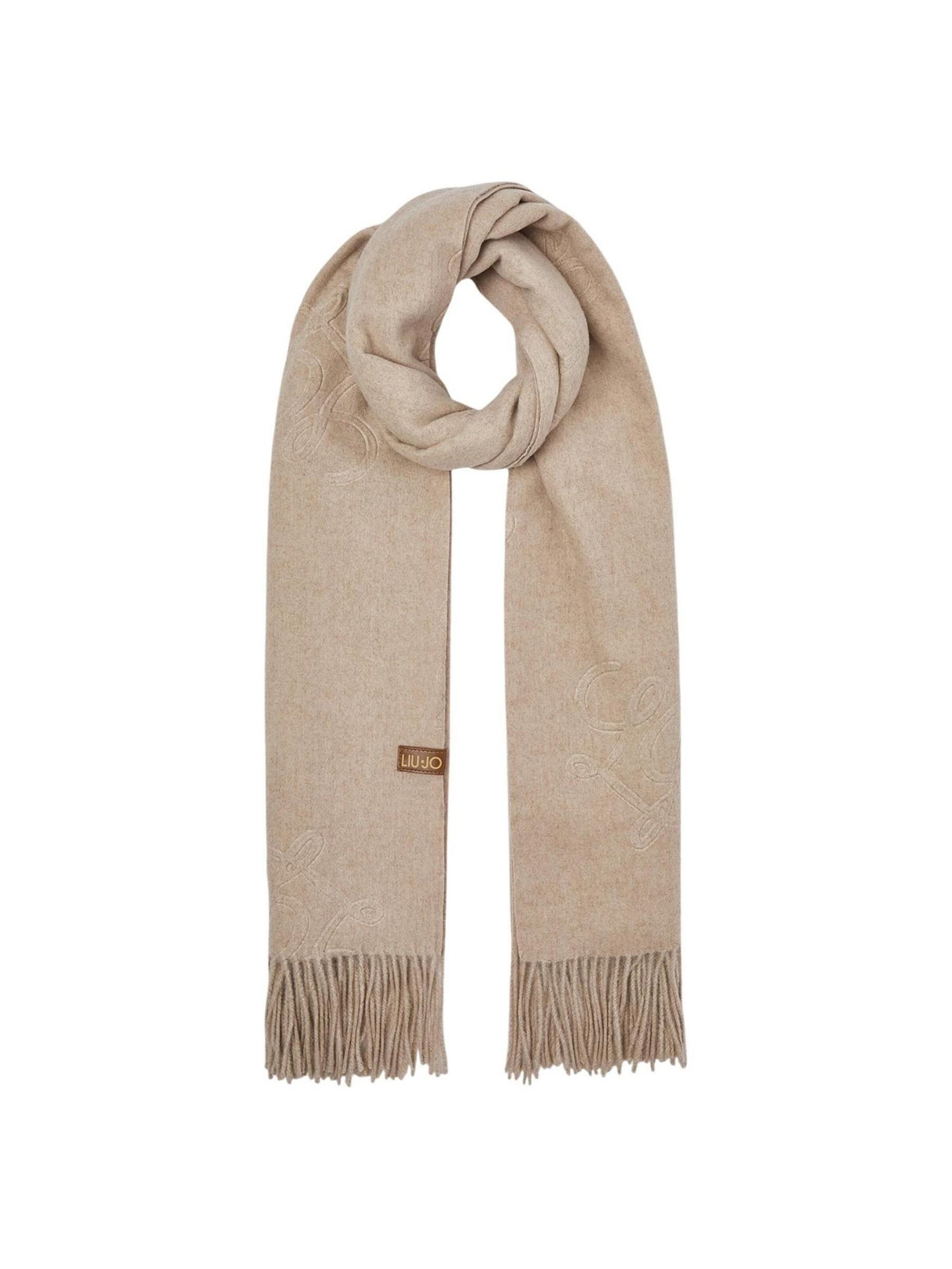 Sciarpa 'SCARF/SHAWL 2F6033 T0300' di Liu Jo in beige: frontale