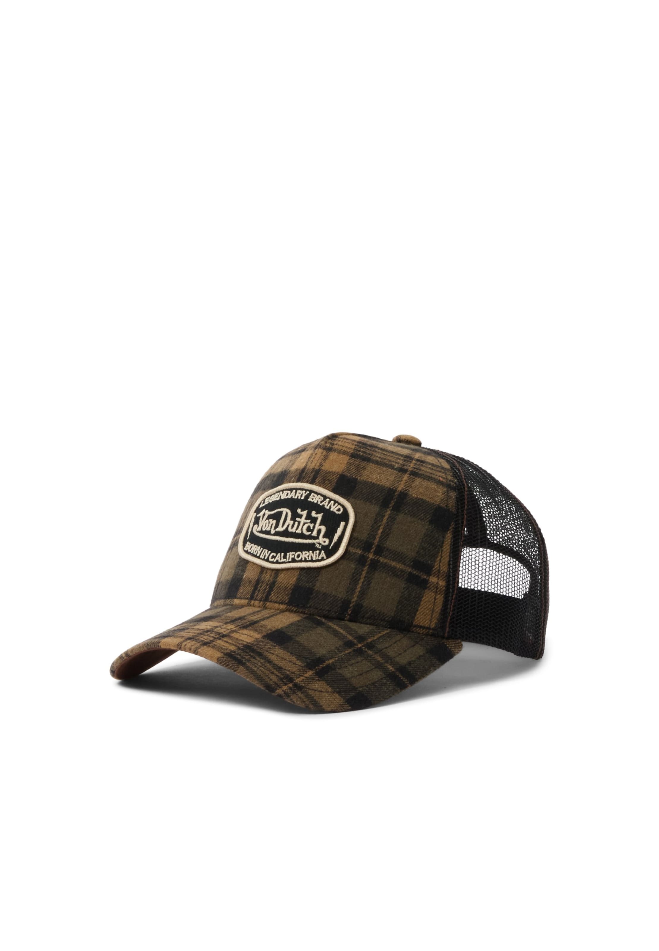 Von Dutch Originals Кепка 'VON DUTCH' в Коричневый: спереди