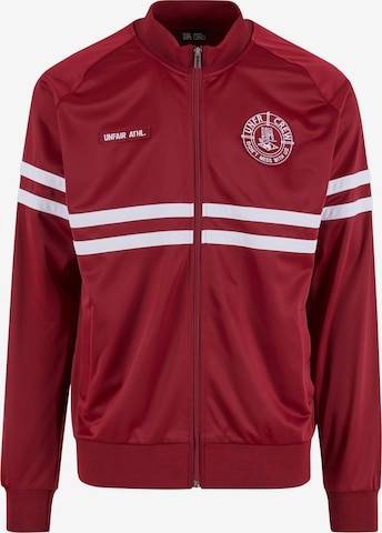Veste mi-saison Unfair Athletics en rouge : devant