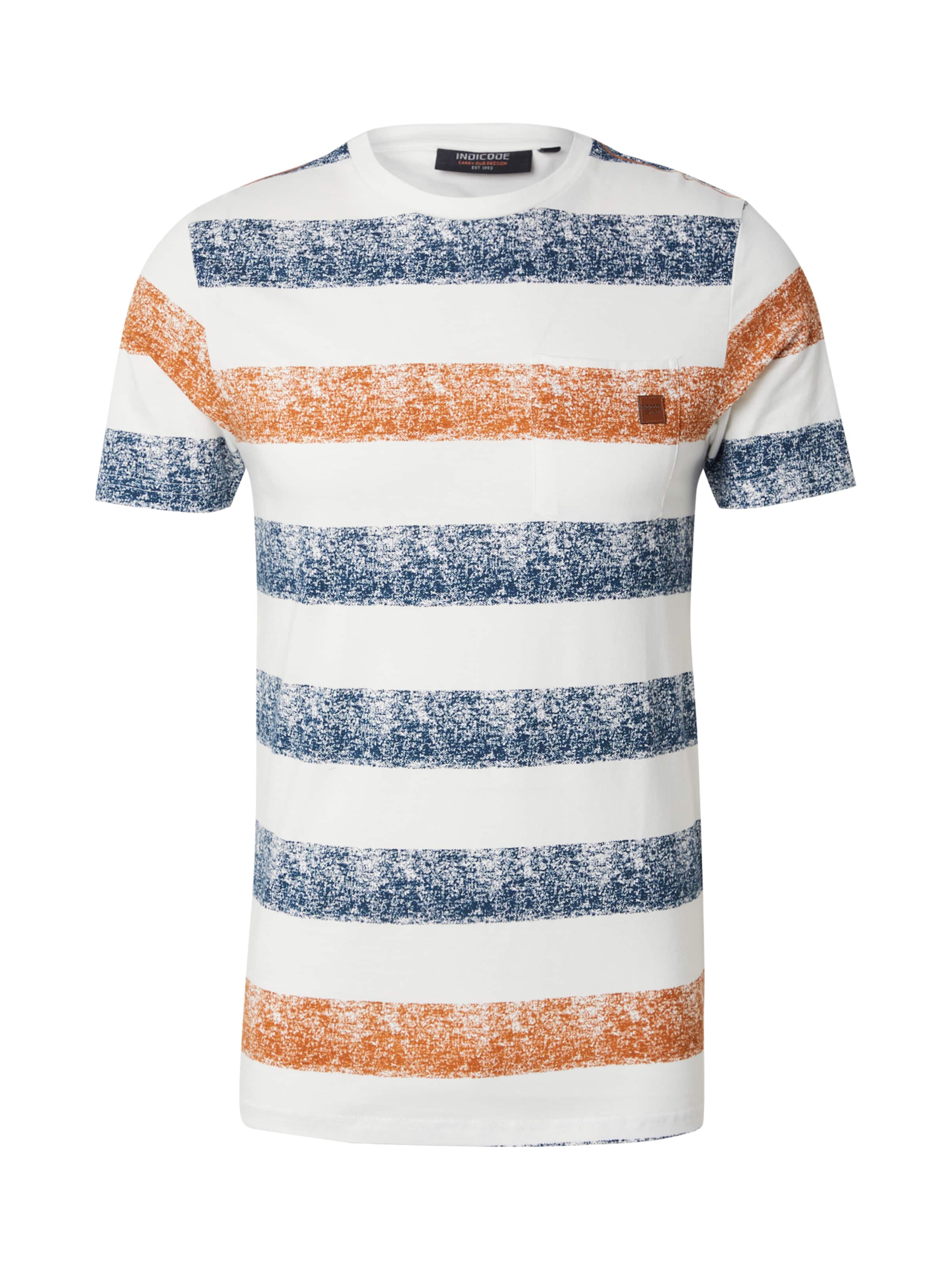 INDICODE JEANS Shirt 'Hernandez' in Wit: voorkant