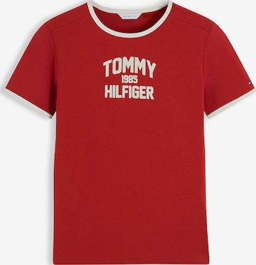 TOMMY HILFIGER T-Shirt 'Varsity' in Rot: Vorderseite