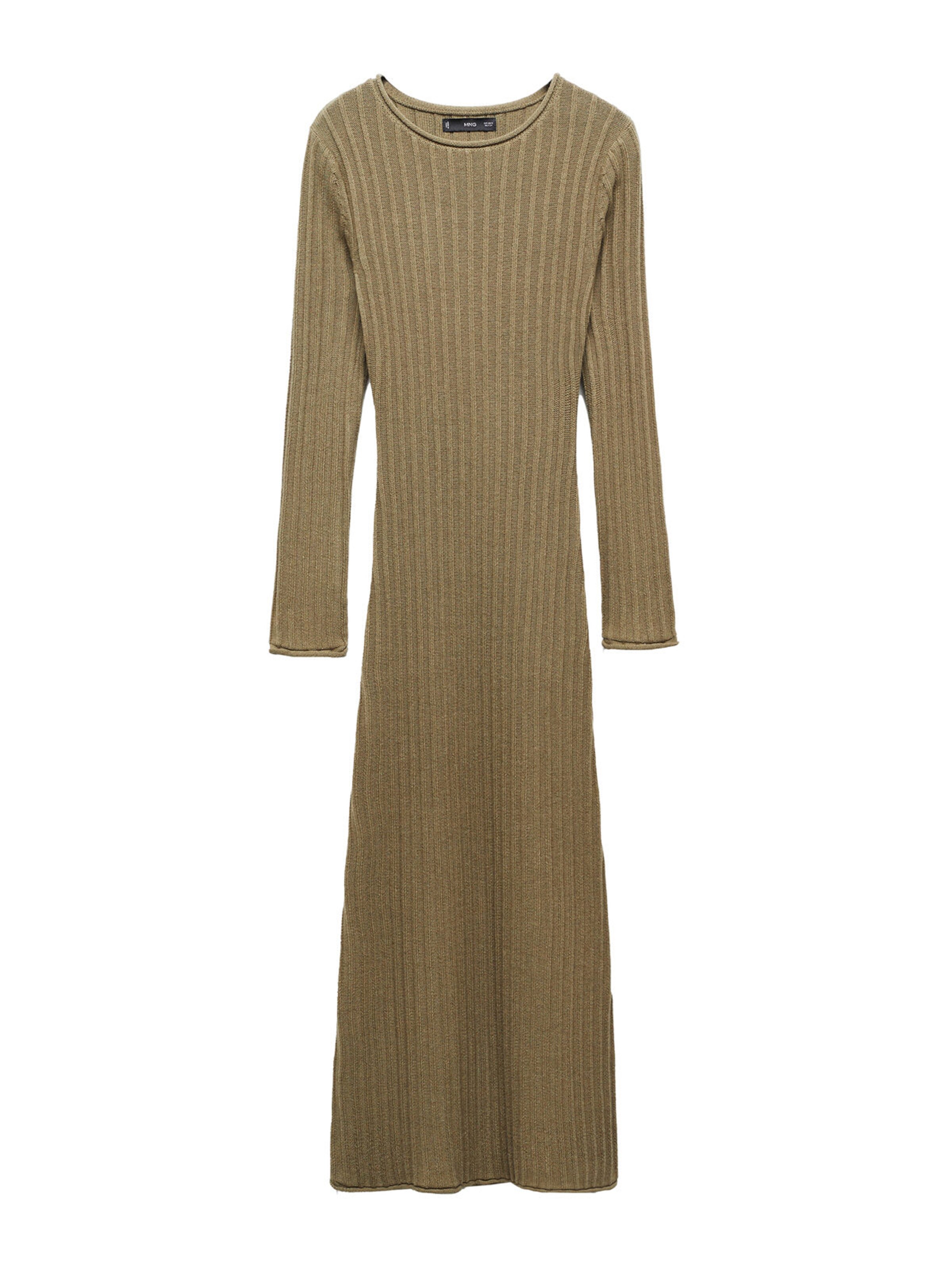 Rochie tricotat 'Africa' de la MANGO pe verde: față