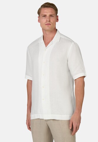 Coupe regular Chemise Boggi Milano en blanc