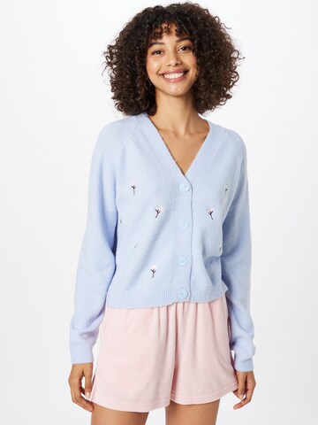 Cardigan 'KOYO' PIECES en bleu : devant