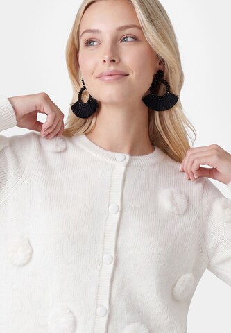 IZIA Knit Cardigan in White