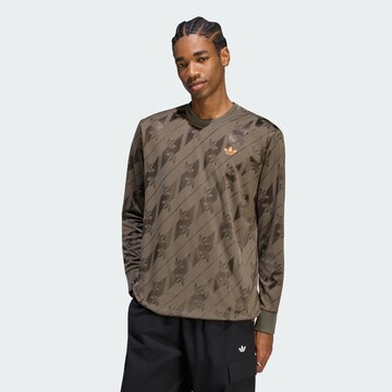 ADIDAS ORIGINALS - Camisa em castanho: frente