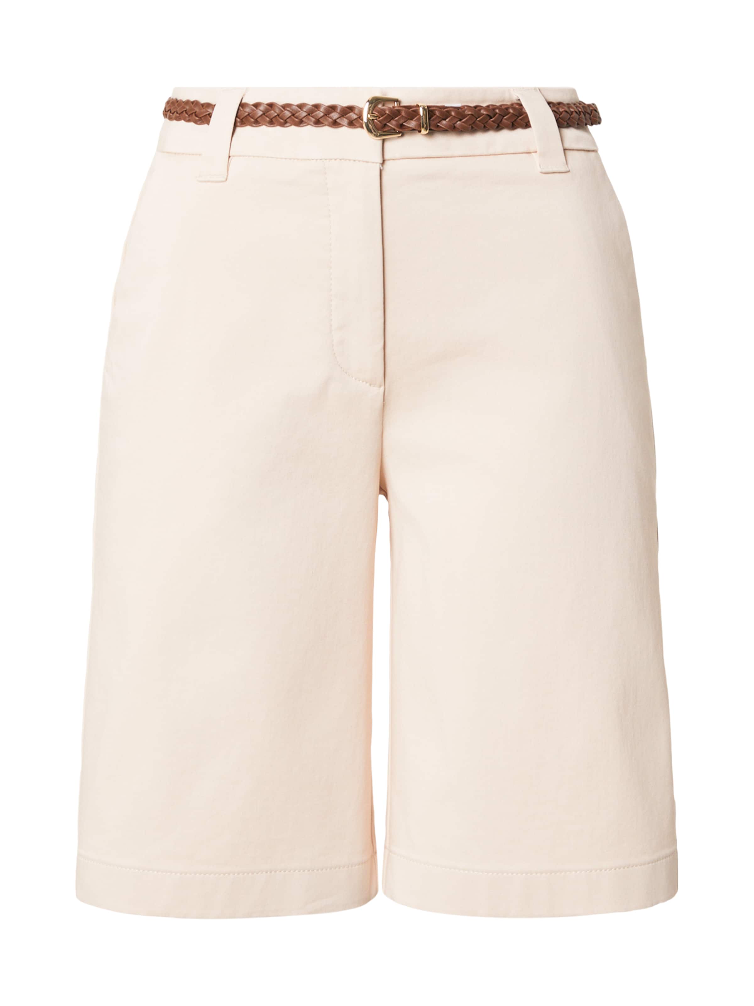 Pantalon chino COMMA en beige : devant