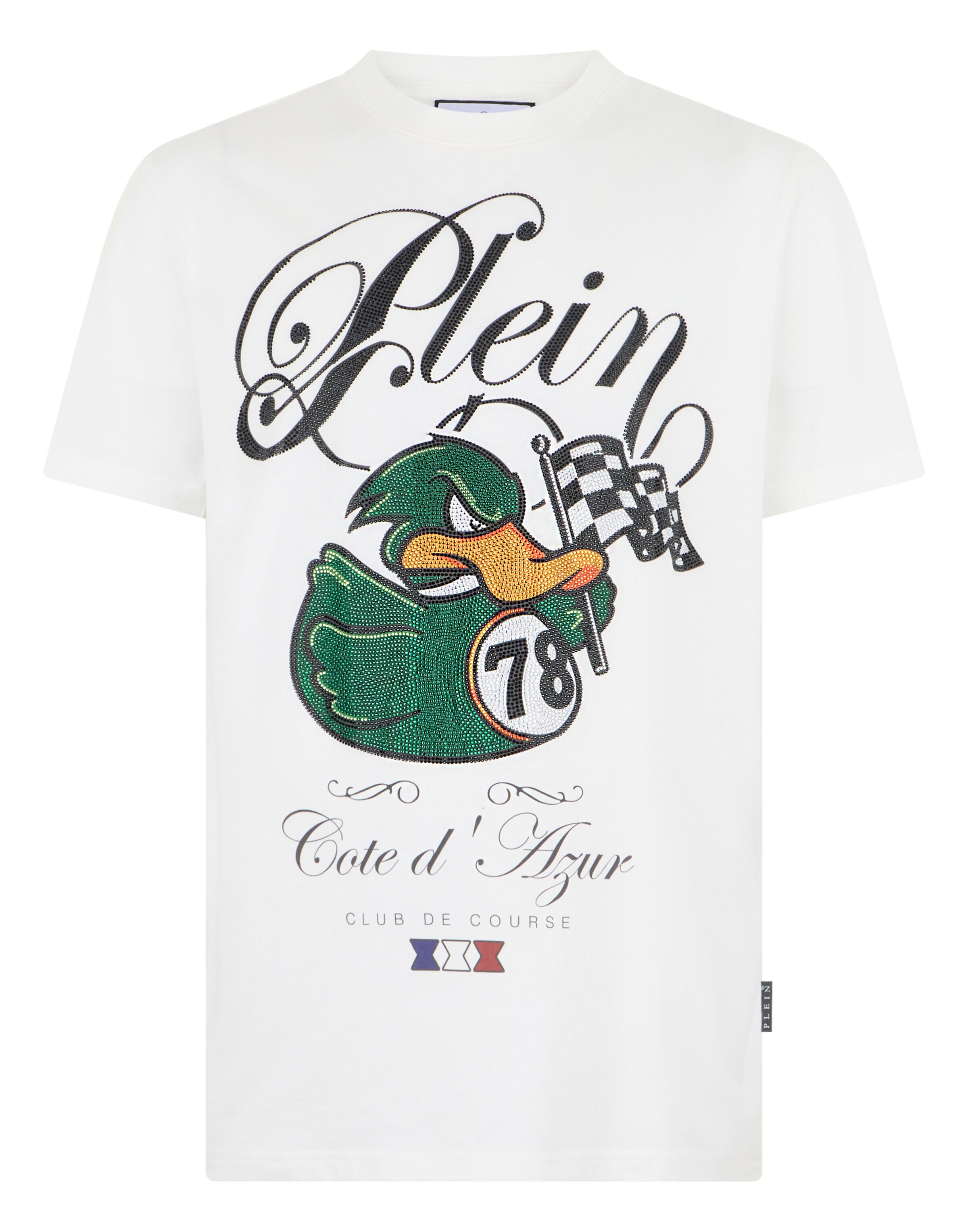 Philipp Plein T-Shirt 'Duck' in Weiß: Vorderseite