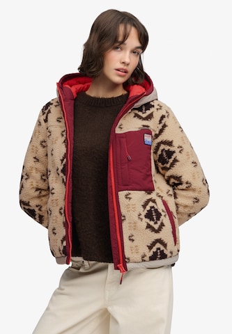Superdry & Co Флисовая куртка в Бежевый