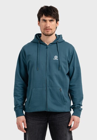 Oldskull Sweatjacke 'Basic Oldskull 25' in Blau: Vorderseite