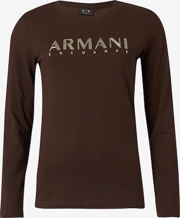 Maglietta di ARMANI EXCHANGE in marrone: frontale