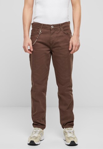 2Y Premium Regular Jeans in Brown