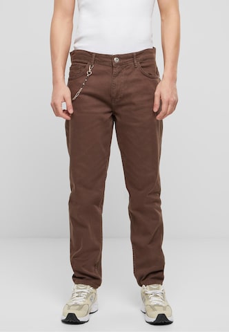 2Y Premium Regular Jeans in Brown