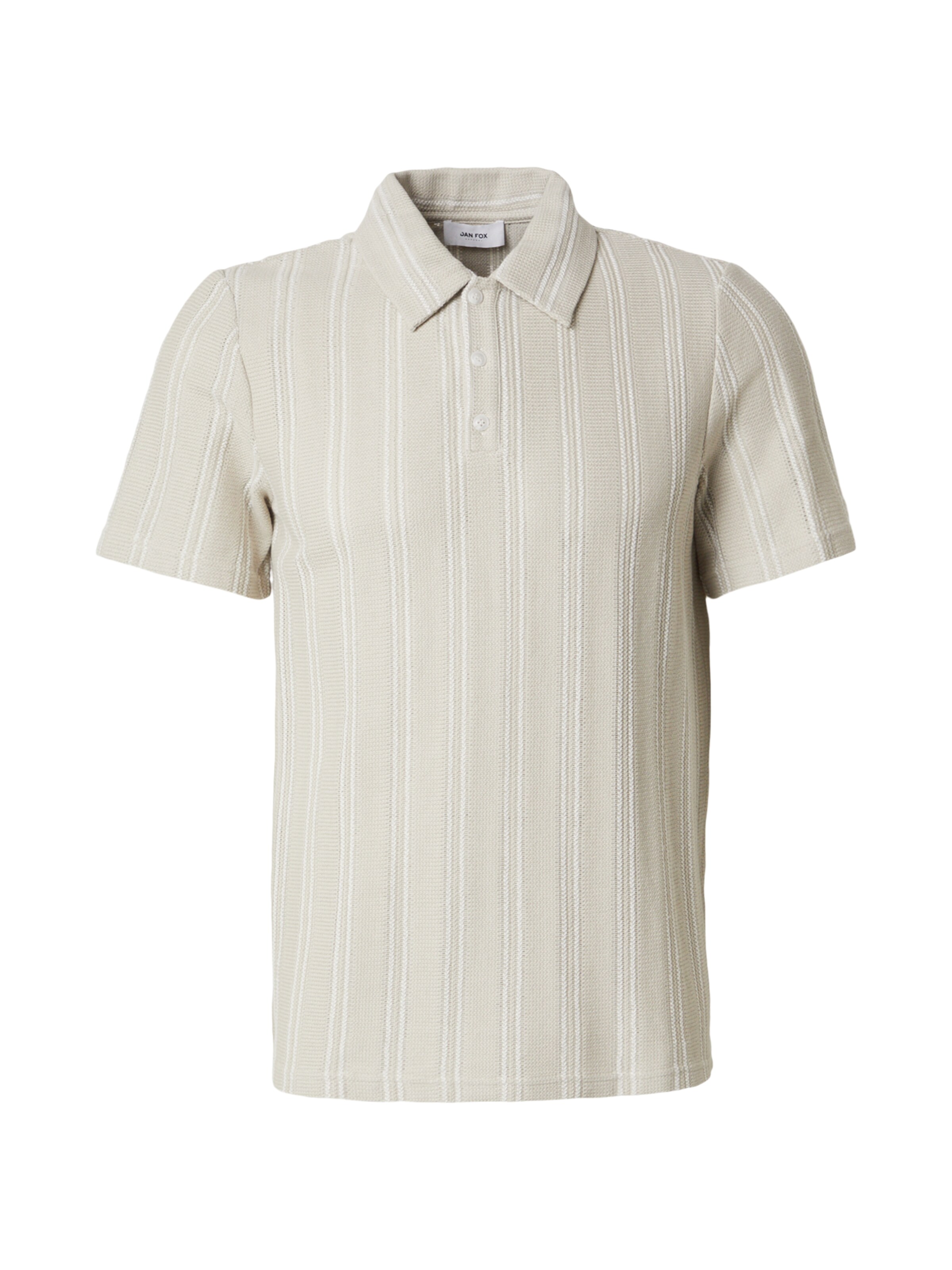 Tricou 'Kjell' DAN FOX APPAREL pe bej / alb murdar, Vizualizare produs