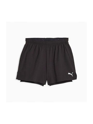 PUMA - Regular Calças de desporto em preto: frente