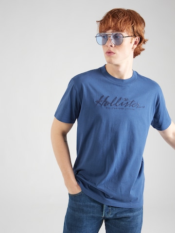 T-Shirt 'TECH' HOLLISTER en bleu