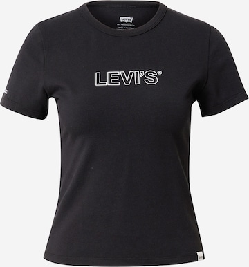 LEVI'S ® - Camiseta 'Graphic Rickie Tee' en negro: frente