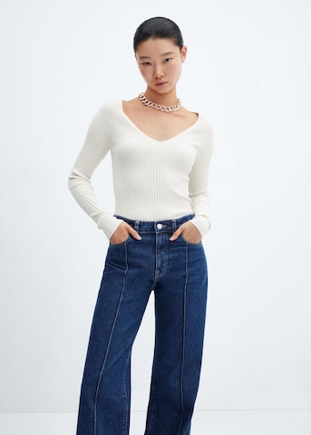 MANGO Wide leg Jeans 'laila' in Blauw