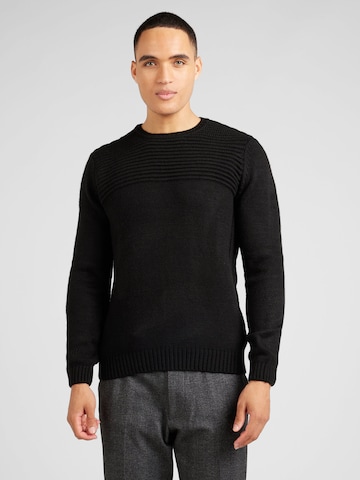 ABOUT YOU Sweater 'Timo' in Black: front