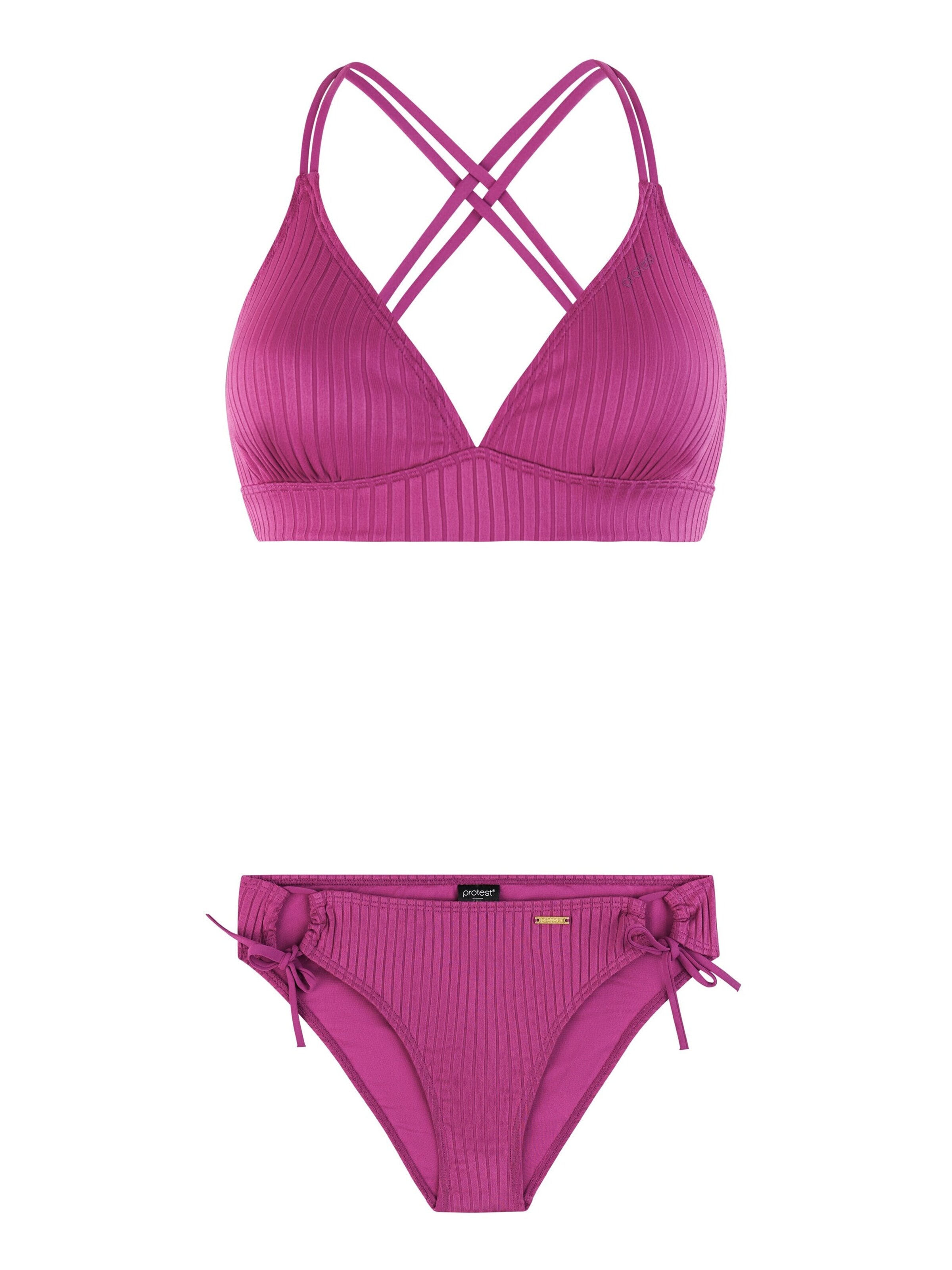 PROTEST Triangel Bikini 'PRTCosta' in Roze: voorkant