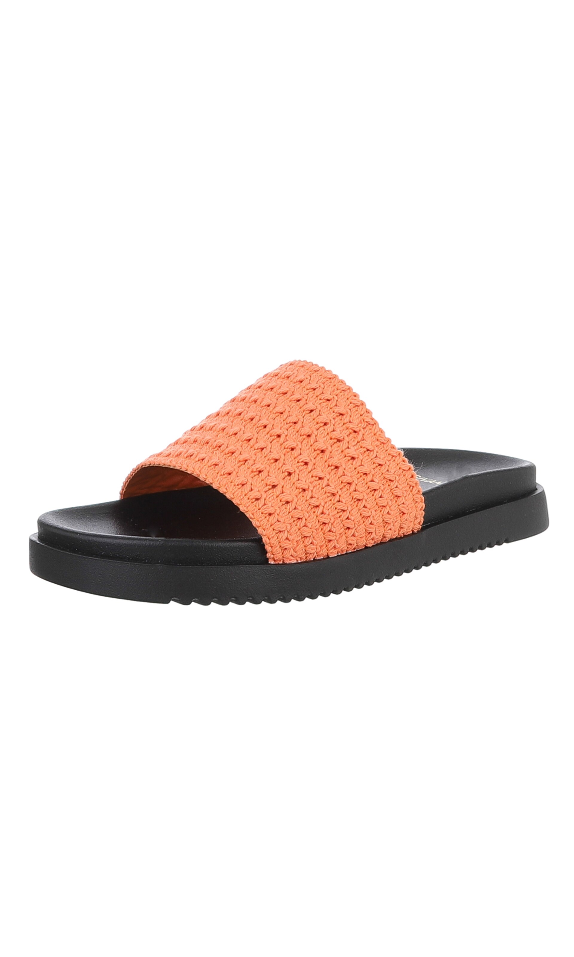 Ital-Design Mules in Orange: front