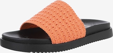 Ital-Design Mules in Orange: front
