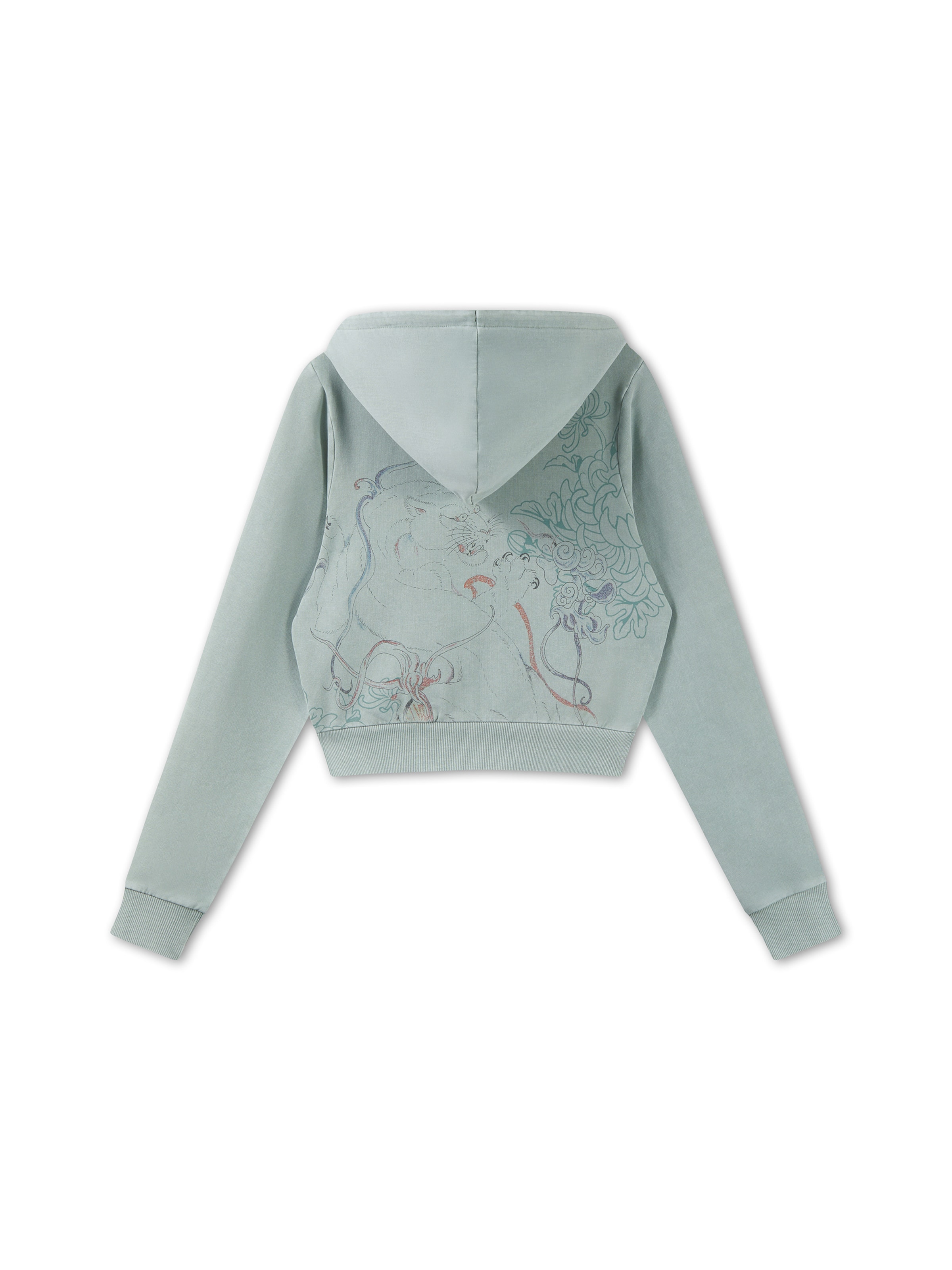 Ed Hardy - Sudadera con cremallera en verde