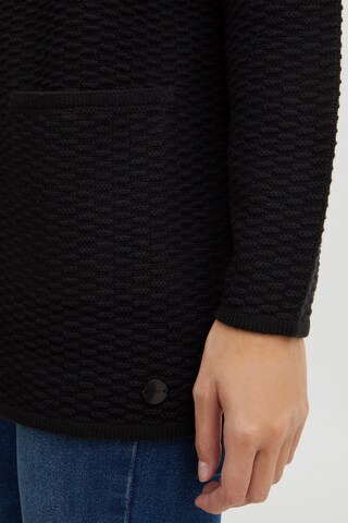 Oxmo Knit Cardigan in Black