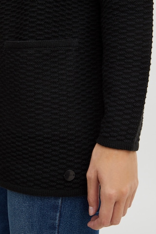 Oxmo Knit Cardigan in Black