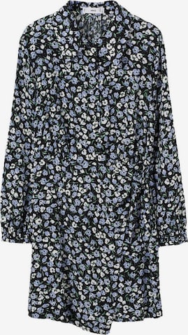 MANGO Košilové šaty 'Kim' – modrá: přední strana