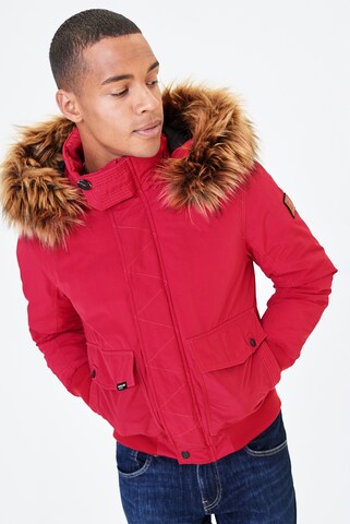 Harlem Soul Winter Jacket in Red: front
