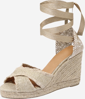 Castañer Sandals 'Bluma' in Beige: front