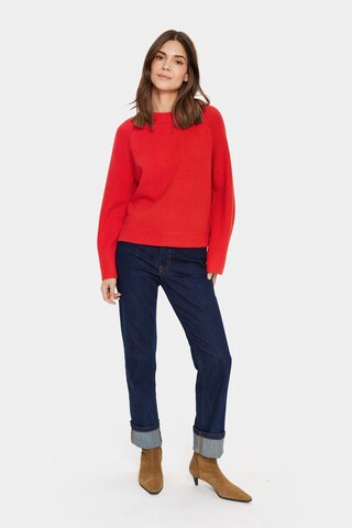 Pull-over 'Inva' SAINT TROPEZ en rouge