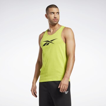 Reebok Performance Shirt 'Vector' in Yellow: front