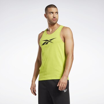 Reebok Functioneel shirt 'Vector' in Geel: voorkant