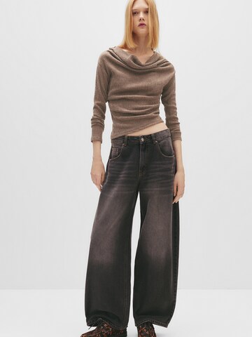 Pull&Bear Póló - barna: elől