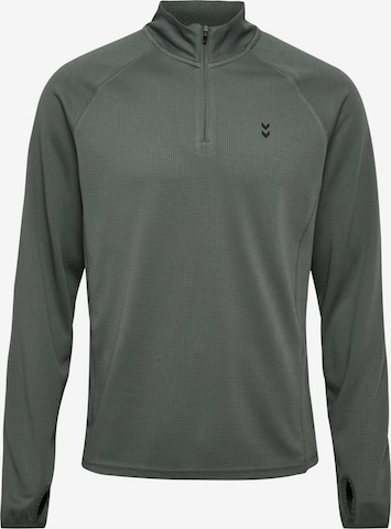 Hummel Sportsweatshirt in Grijs: voorkant