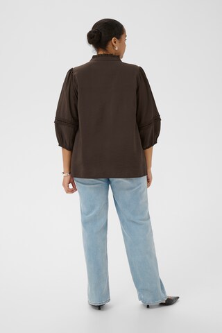 Chemisier 'Ronja' KAFFE CURVE en marron