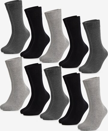 Occulto Socks 'Diabetiker Julia' in Grey: front