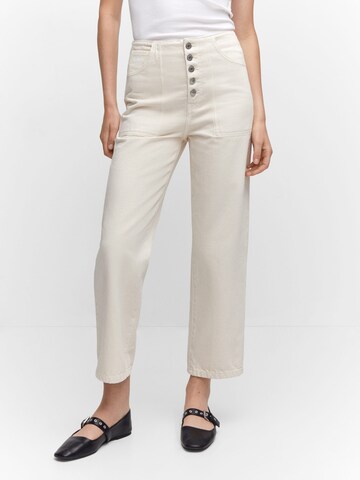 MANGO Regular Jeans 'BONNIE' in Beige: front