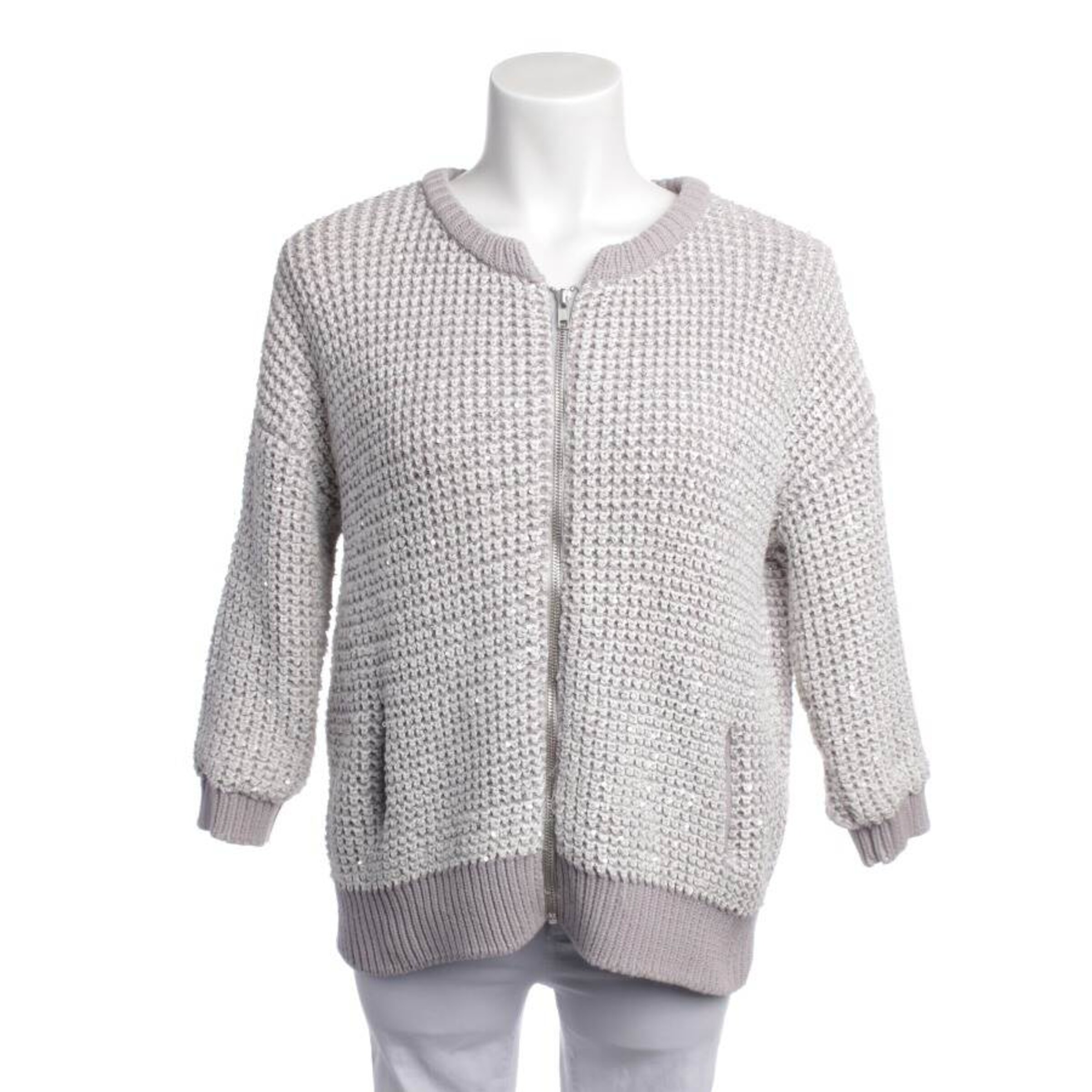 Iheart Pullover / Strickjacke M in Lila: Vorderseite