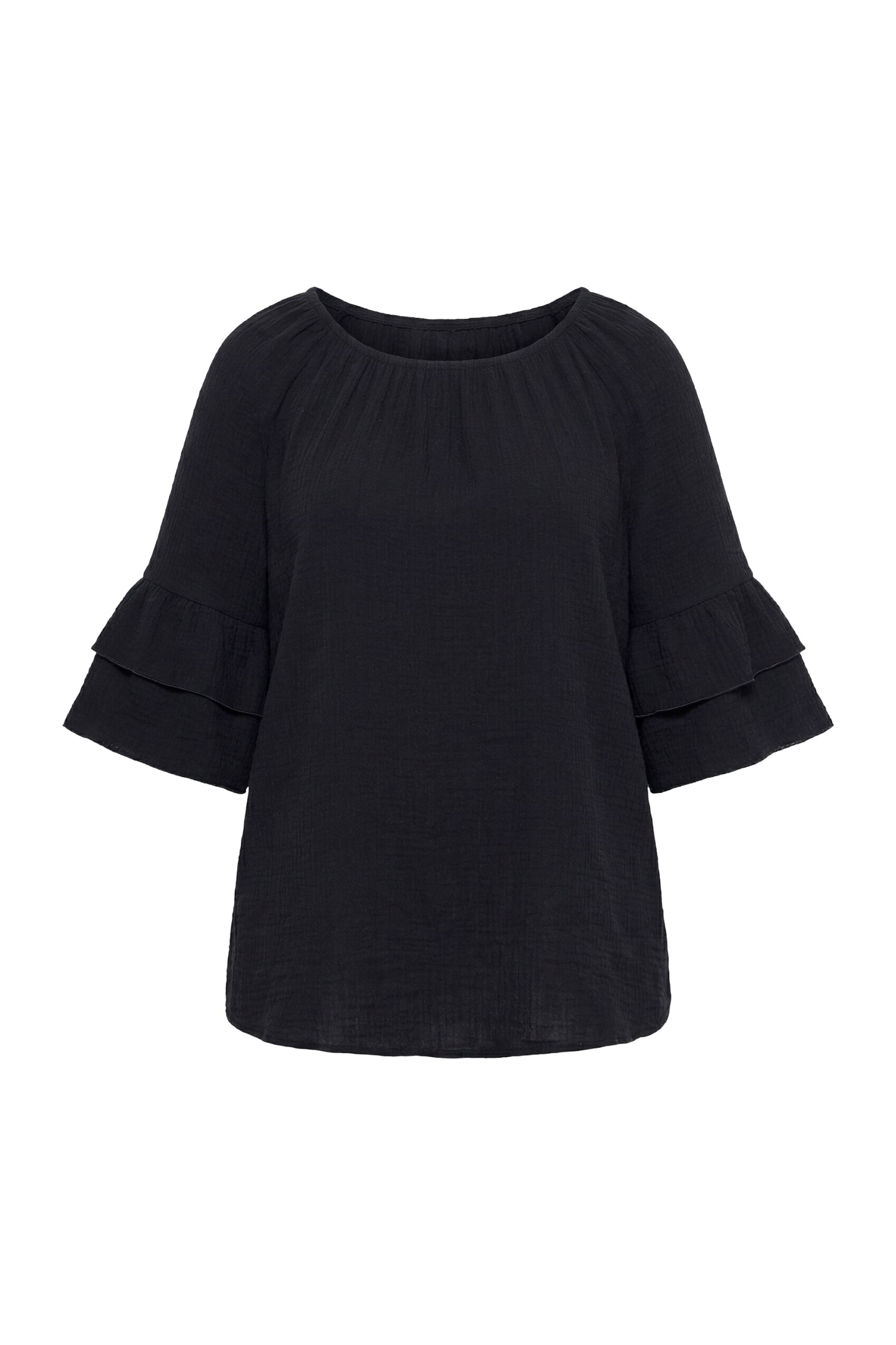 MIAMODA Blouse in Black: front