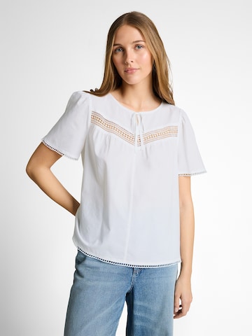 TOM TAILOR DENIM Blouse in White: front