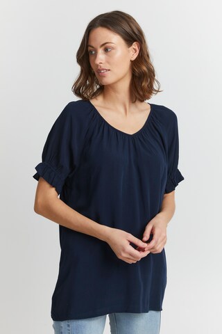 Camicia da donna 'SUNNY' di Fransa in blu: frontale