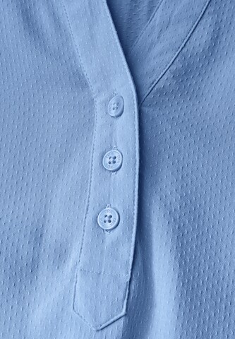 CECIL Bluse in Unifarbe in Blau